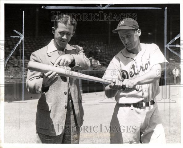 1940 Press Photo Birdie Tebbets John Johnson baseball - Historic Images