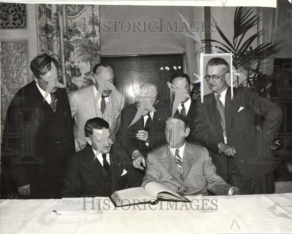 1934 Press Photo Members Detroit Bar Association - Historic Images