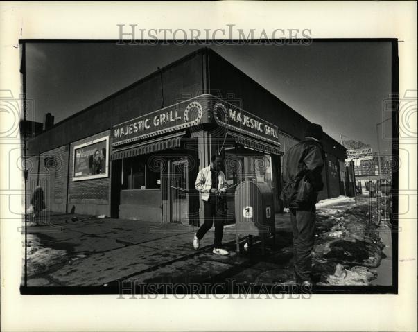 1988 Press Photo Majestic Grill Cass Corridor landmark - Historic Images