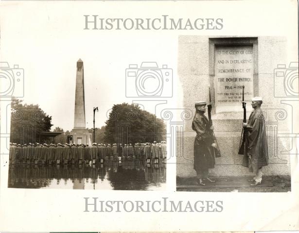 Press Photo Dover Patrol Monument Memorial - Historic Images