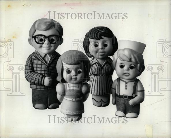 1974 Press Photo Doll Michigan Credit Union League&#39;s - Historic Images