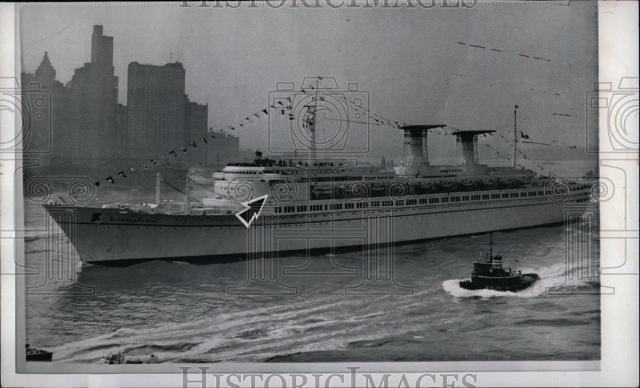 1966 Press Photo Luxury Liner Michelangelo - Historic Images