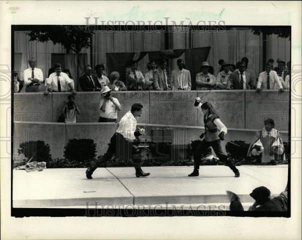 1987 Press Photo Chris Barbeau and Lisa Rohde - Historic Images