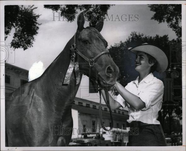 1961 Press Photo Jan Thompson Michigan State Fair - Historic Images