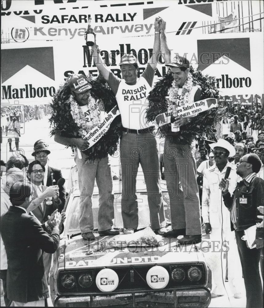 Press Photo East African born Shekhar Mehta with co-driver Fike Doughty - Historic Images
