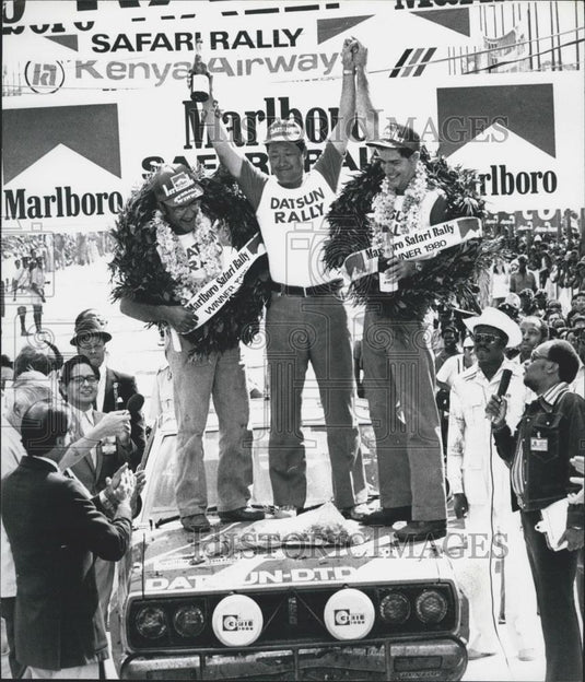 Press Photo East African born Shekhar Mehta with co-driver Fike Doughty - Historic Images