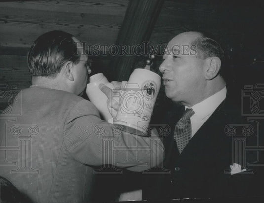 1958 Press Photo Professor Dr. Georg Maurer Lordmayor Manchester Leslie Lever - Historic Images