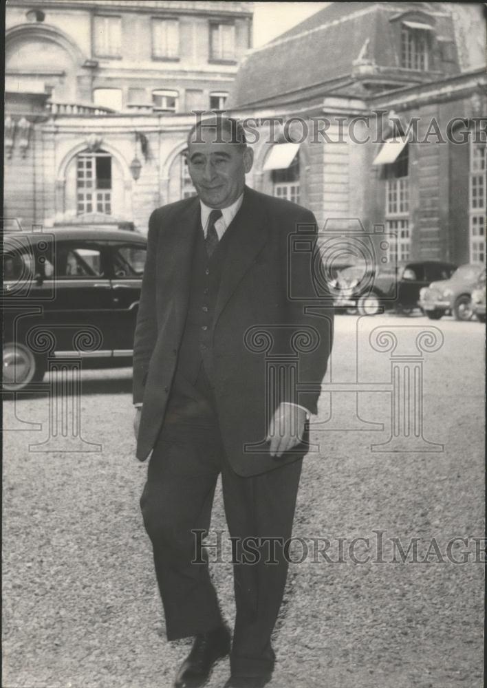 Press Photo President Laniel.At Cabinet Council Meeting - Historic Images