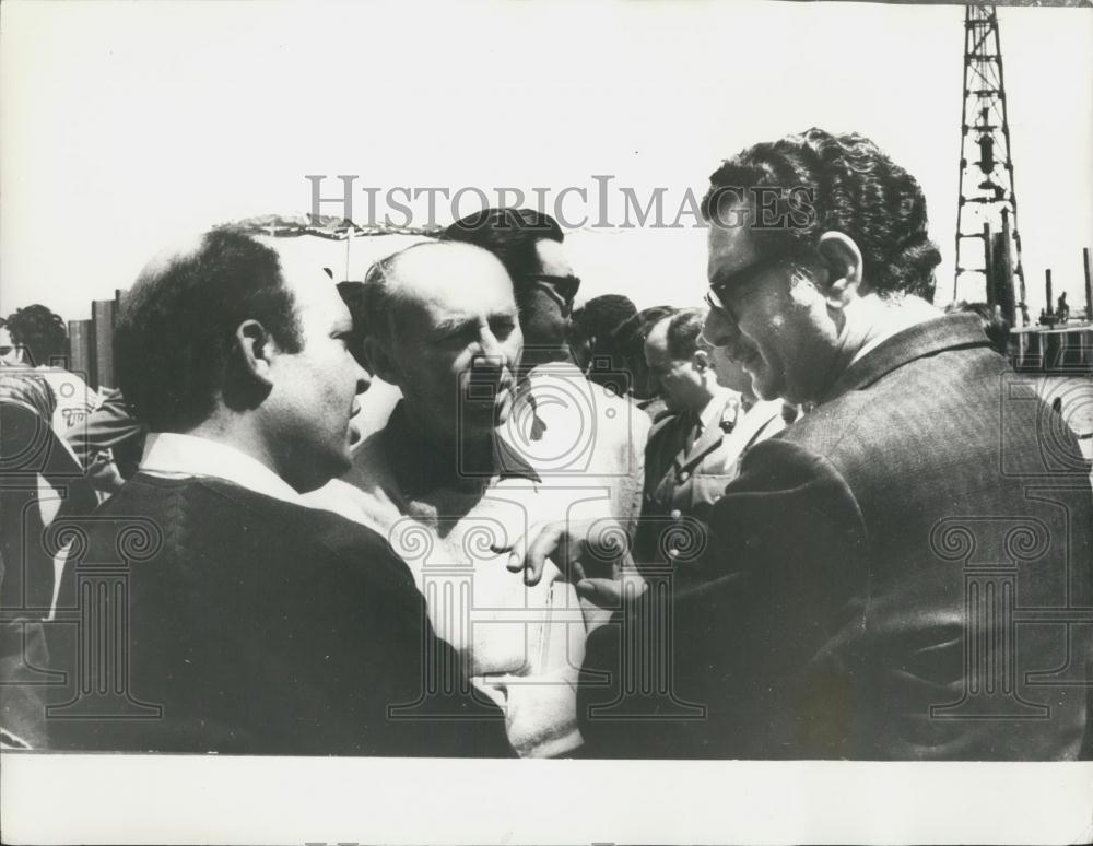 1973 Press Photo Abu Simbel Temple Salvation Project UNESCO Director Rene Mahue - Historic Images