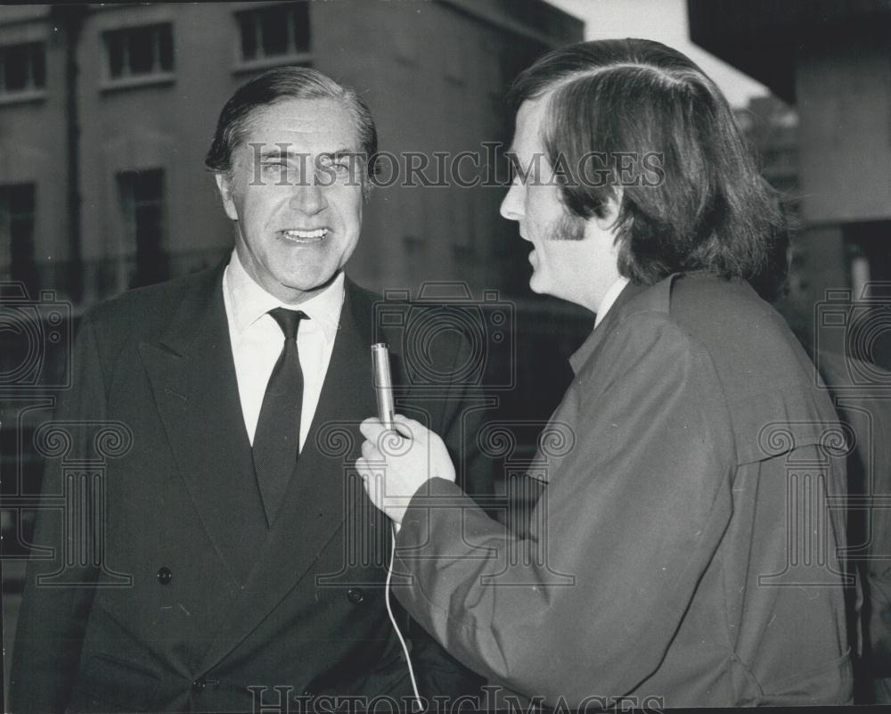 1973 Press Photo Roland Tiny Rowland Chief Executive Annual General Meeting - Historic Images