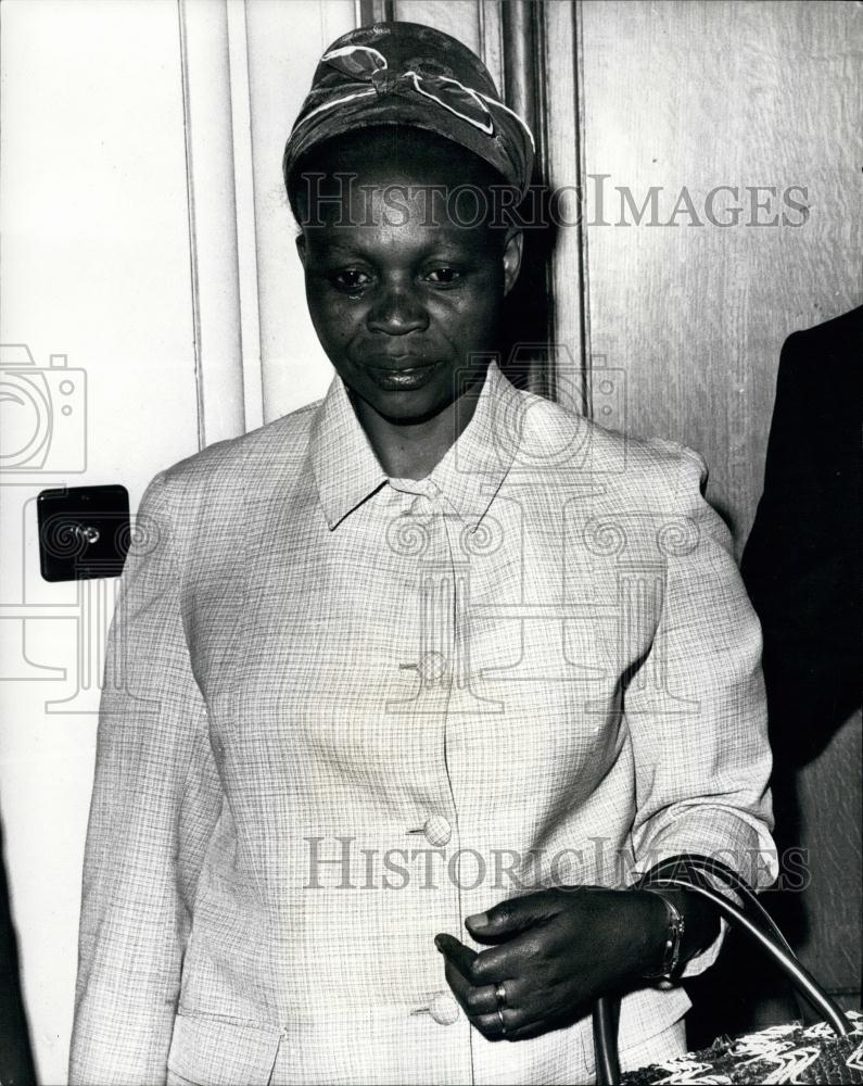 Press Photo Mrs. Tshombe,wife of ex Premier of Kenya - Historic Images