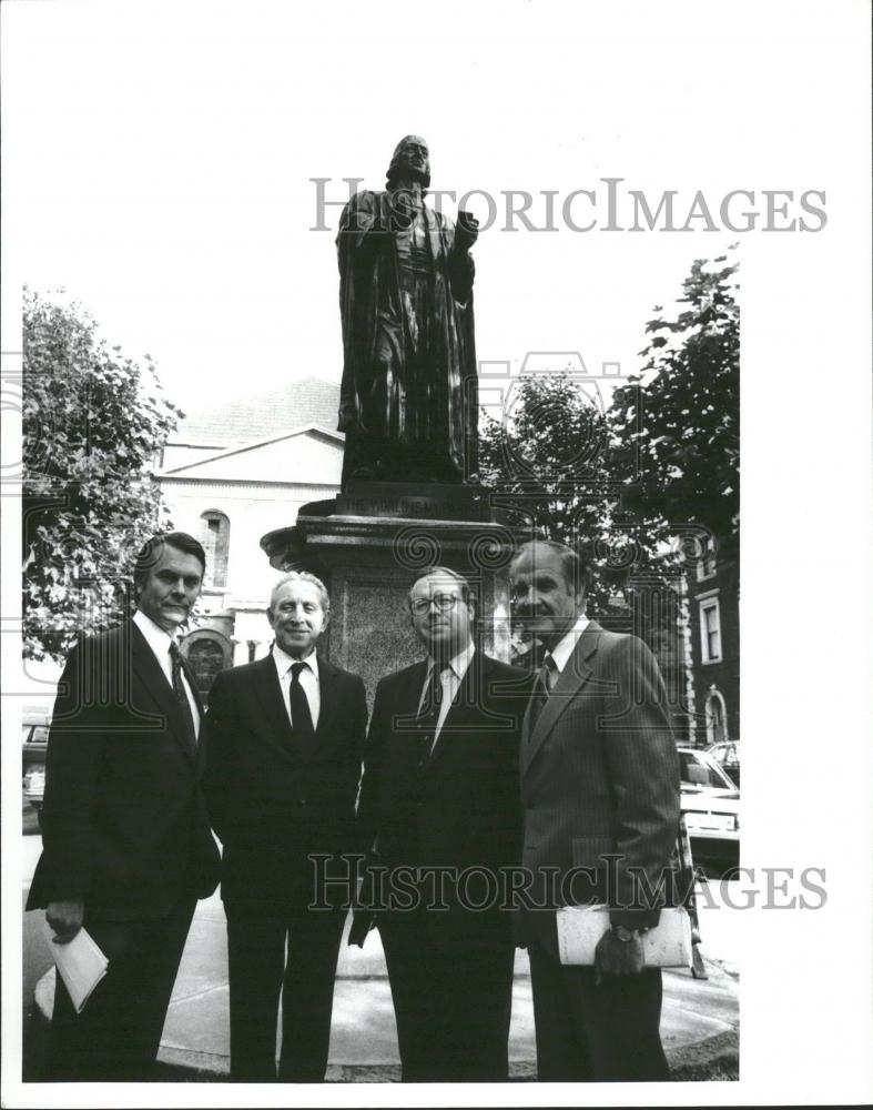 1981 Press Photo David Owen, George Thomas, Patrick Cormack, George McGovern - Historic Images