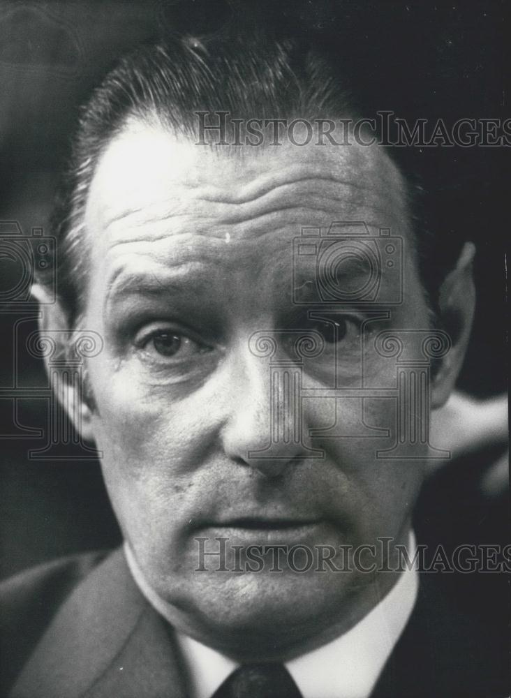 1973 Press Photo Ernest Bond of vice probe at Scotland Yard - Historic Images