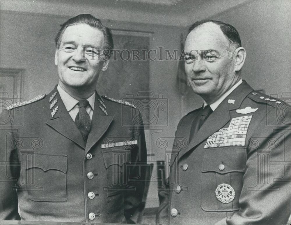 Press Photo Stig Synnergren General George Brown - Historic Images