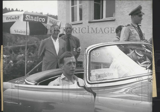 Press Photo Duke of Kent Visits Solitude Car Race - Historic Images