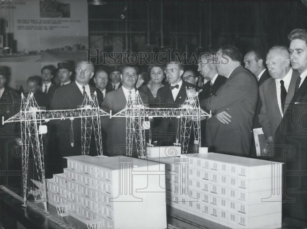 1961 Press Photo Soviet Ambassador Vingradov Palitchey M. Jeanneney France - Historic Images