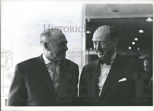 1961 Press Photo Amb V. A. Zorin (USSR) & Amb Adlai E. Stevenson (US) - Historic Images