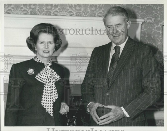 1979 Press Photo Mrs. Thatcher Meets With US Sec of State Mr. Cyrus Vance - Historic Images