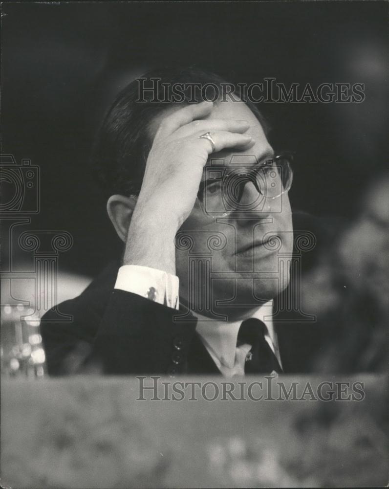 1965 Press Photo Tory Party Conference, Brighton, Reginald Maudling - Historic Images