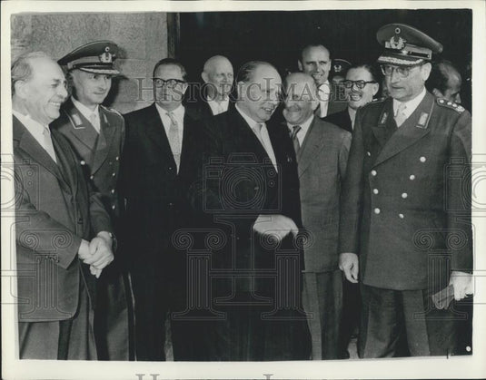 1956 Press Photo German Forces are trained at Former Castle - Historic Images