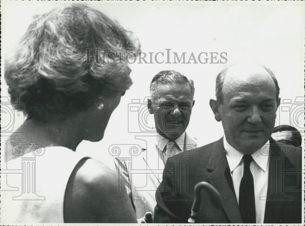 Press Photo US Ambassador Henry Cabot Lodge &amp; Sec. of State Dean Rusk - Historic Images