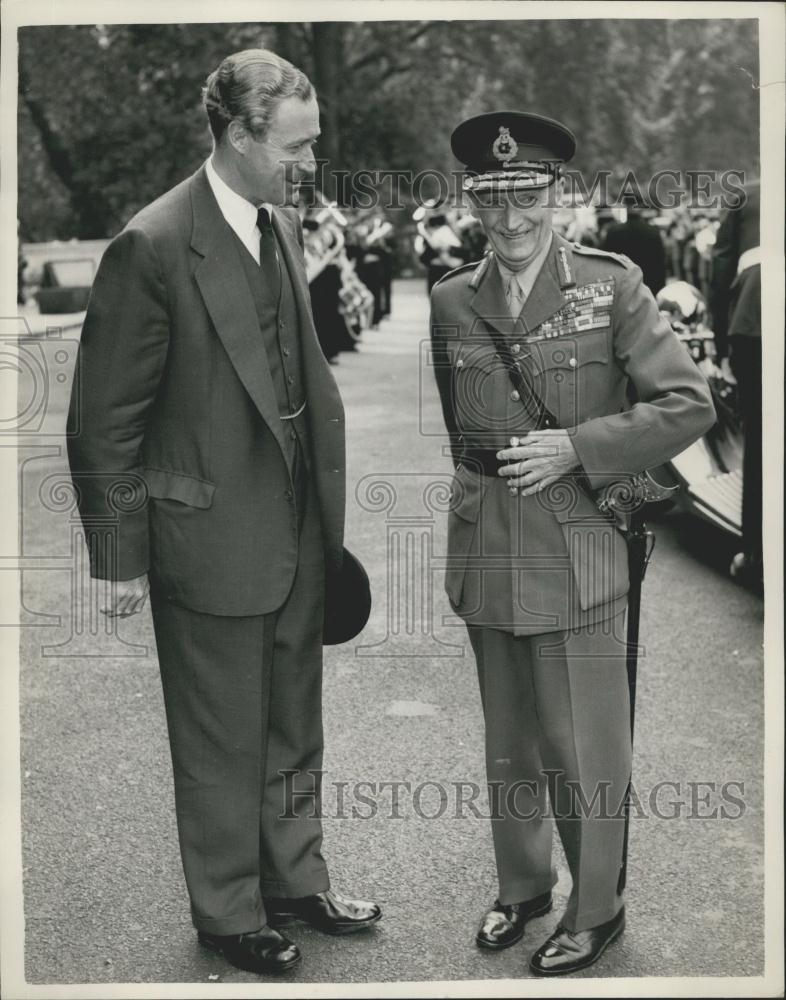 1958 Press Photo Government Luncheon For Viscount Montgomery - Historic Images