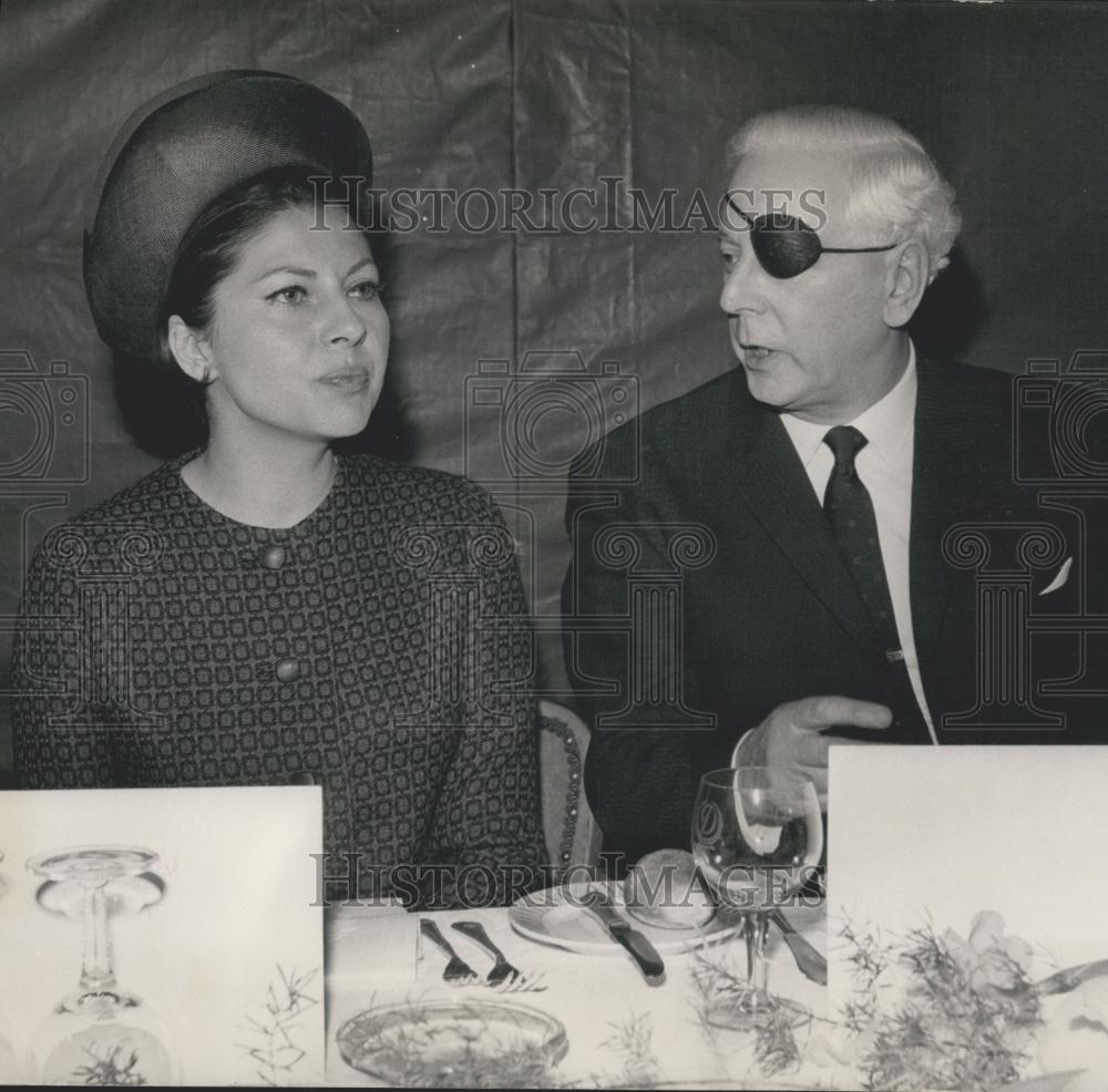 1966 Press Photo Variety Club International Convention Princess Soraya Luncheon - Historic Images