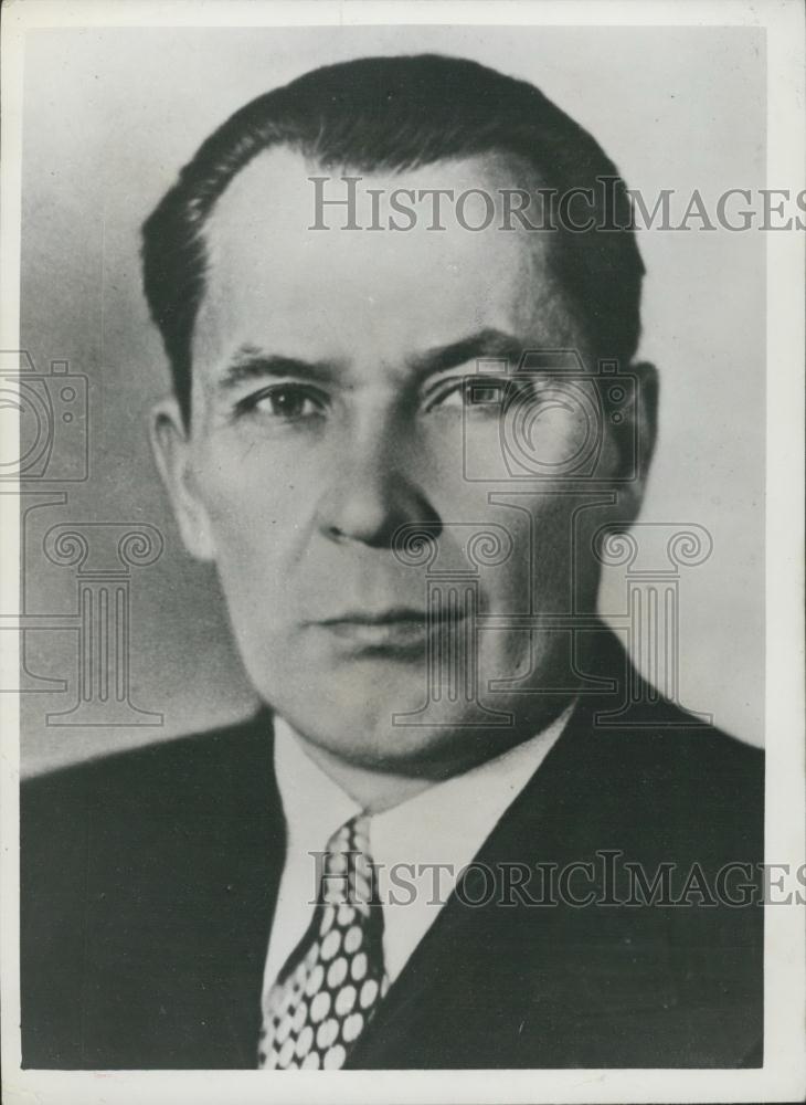 1953 Press Photo Saburov, Minister of Machine Building, Soviet Union - Historic Images