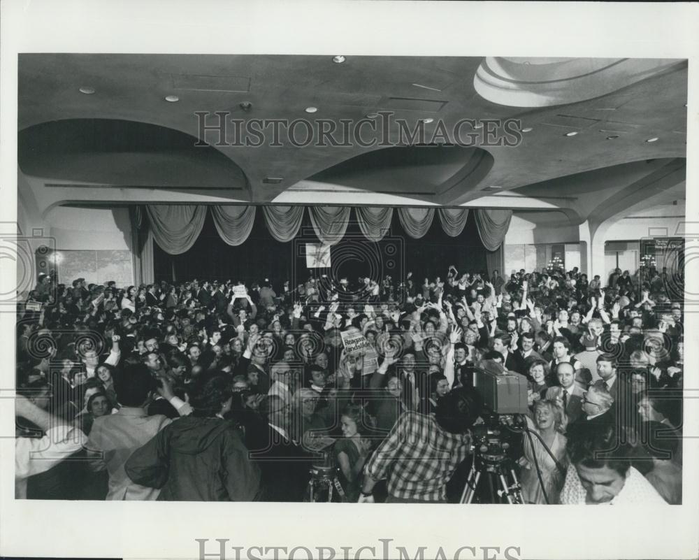 1980 Press Photo President Ronald Reagan Headquarters - Historic Images