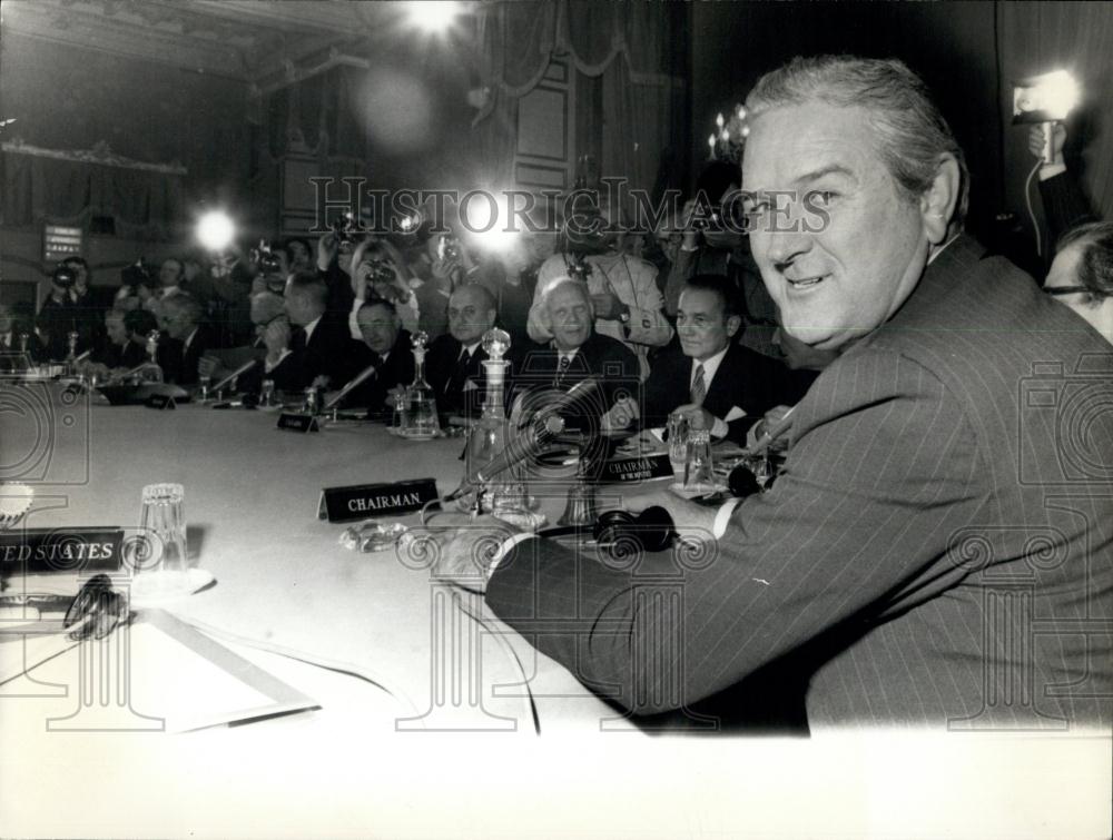 1971 Press Photo US Treasury Secretary John Connally Oversees Group Of Ten - Historic Images