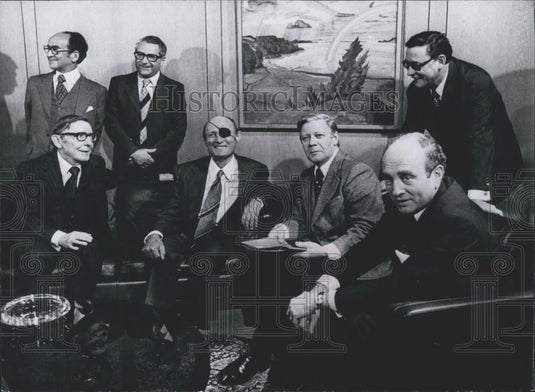 Press Photo President Scheel, Chancellor & other Germans - Historic Images