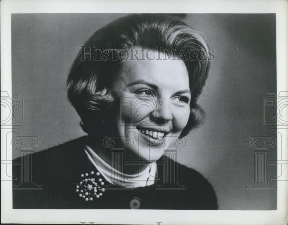 1966 Press Photo Royal Highness Princess Beatrix Netherlands wedding Amsberg - Historic Images