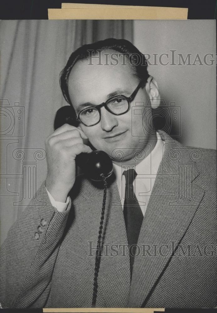 1954 Press Photo Yugoslavia Ambassador Bogdan Osolnik - Historic Images