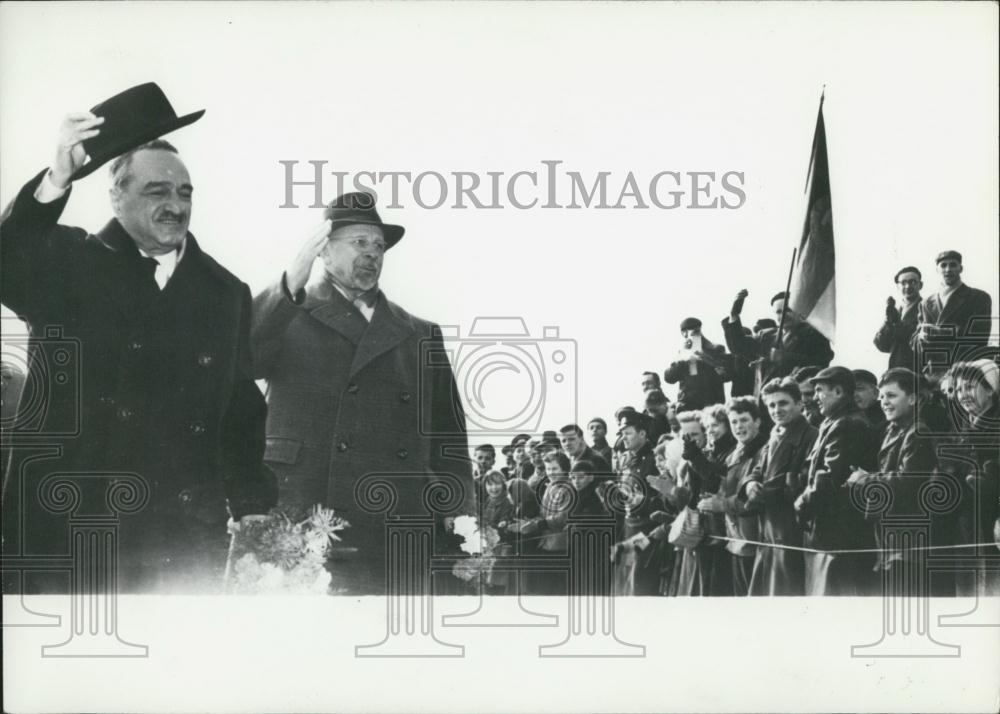 1962 Press Photo Mikoian of Russia Comes to East-Berlin - Historic Images