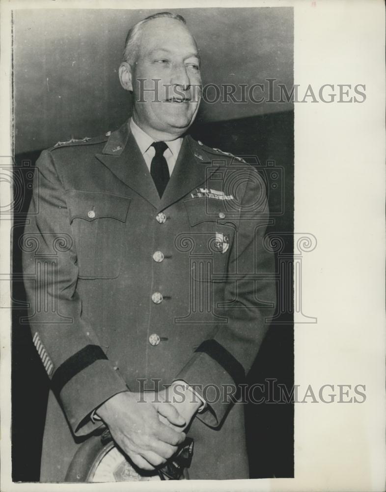 1958 Press Photo General Harkins Commander Allied Land Forces South East Europe - Historic Images