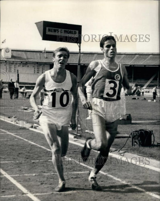Press Photo British Games at the White City,Allan T. Rushmer & Mohamed Gamoudy - Historic Images
