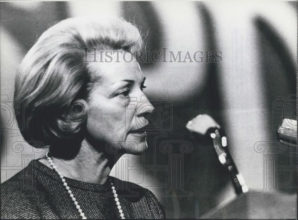 1972 Press Photo Parliament President Annemarie Renger - Historic Images