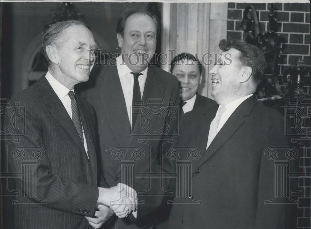 1963 Press Photo Russian Minister ,P. Volovchenko &amp;PM Lord Home &amp; Chris Soames - Historic Images