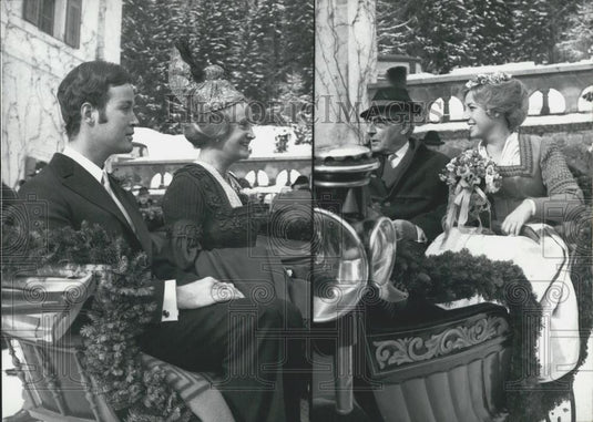 1969 Press Photo Anrdt von Bohlen,Halbach, Anneliese von Bohlen und Auerspeg - Historic Images