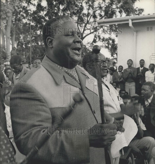 1976 Press Photo Joshua Nkomo, President, Zimbabwe African People's Union - Historic Images