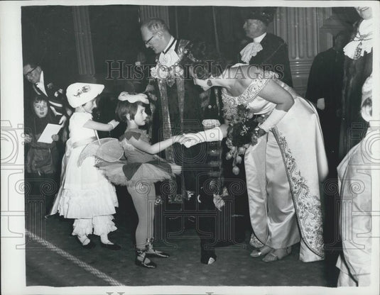 1962 Press Photo Lord Mayor Sir Frederick Hoare at the Fancy Dress Party - Historic Images