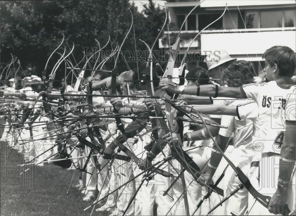 1989 Press Photo World archery championship in Lausanne - Historic Images