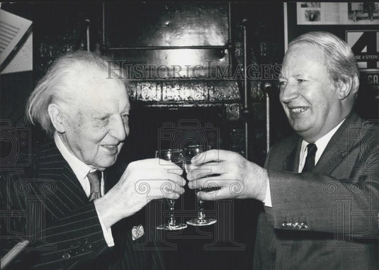 1973 Press Photo Leopold Stokowski at reception - Historic Images