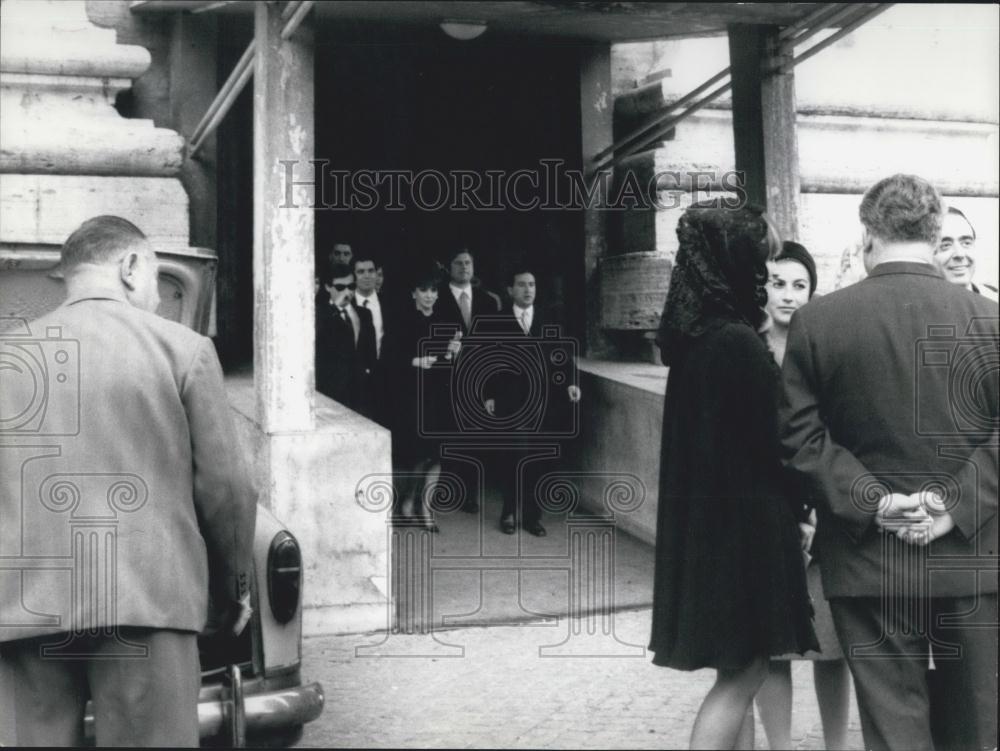 Press Photo Actress Gina Lollobrigida Meets Pope Paul VI - Historic Images