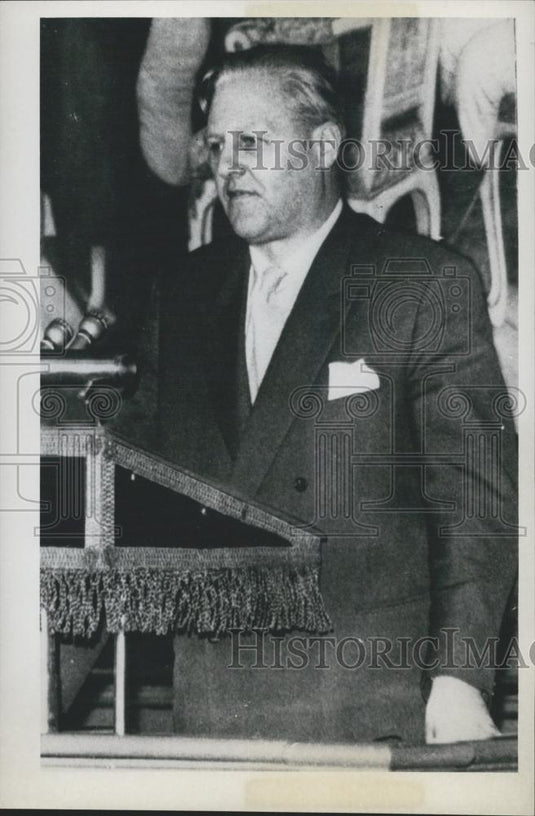 1963 Press Photo Norwegian Social Government to resign - Historic Images