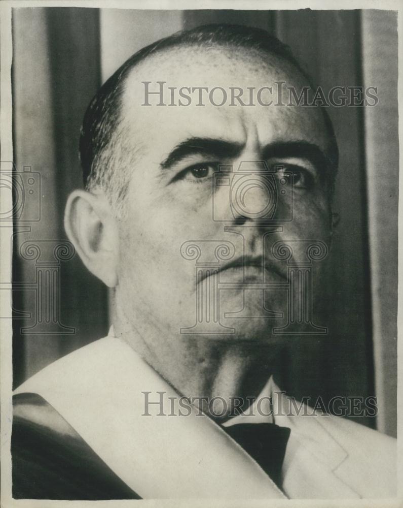 1964 Press Photo Panama President Robert Chiari Press Conference - Historic Images