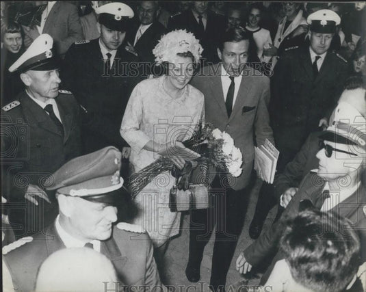 1965 Press Photo Netherlands Princess Beatrix & fiance Herr Von Amsberg - Historic Images