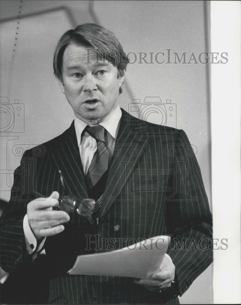 1979 Press Photo Michael Edwards British Leyland Chairman London Headquarters - Historic Images