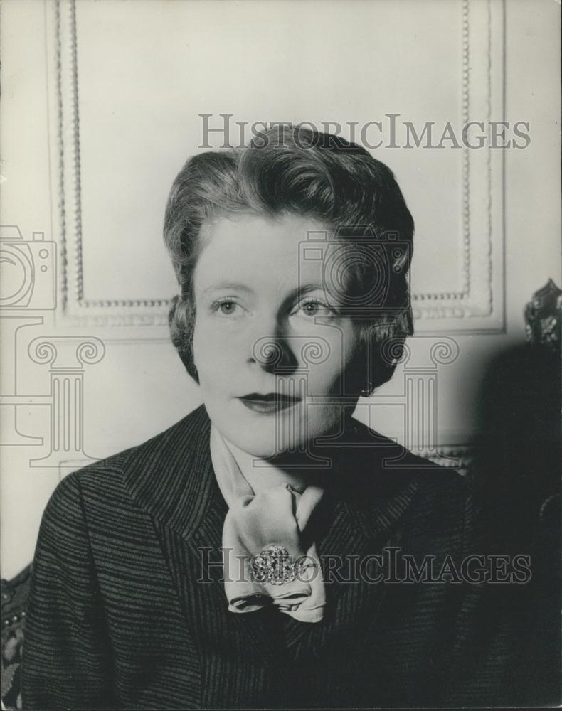 Press Photo Lady Eden, wife of the Foreign Secretary, Sir Anthony Eden - Historic Images