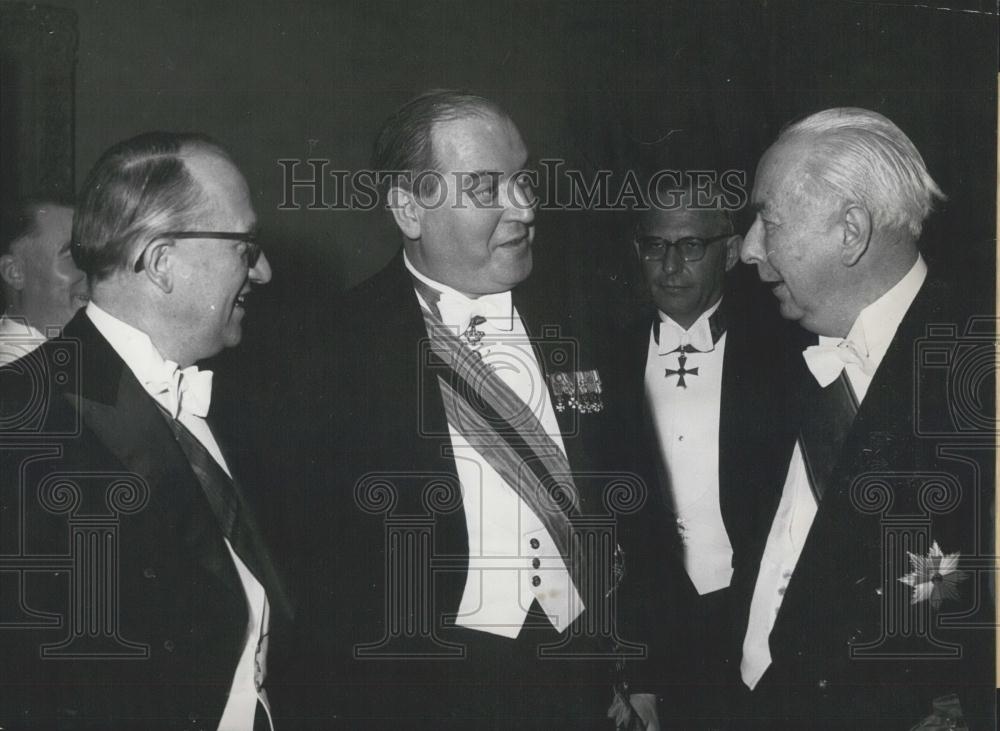 1956 Press Photo Luxembourg Ambassadors Hilgi Briem Pierre Majerus Briem - Historic Images